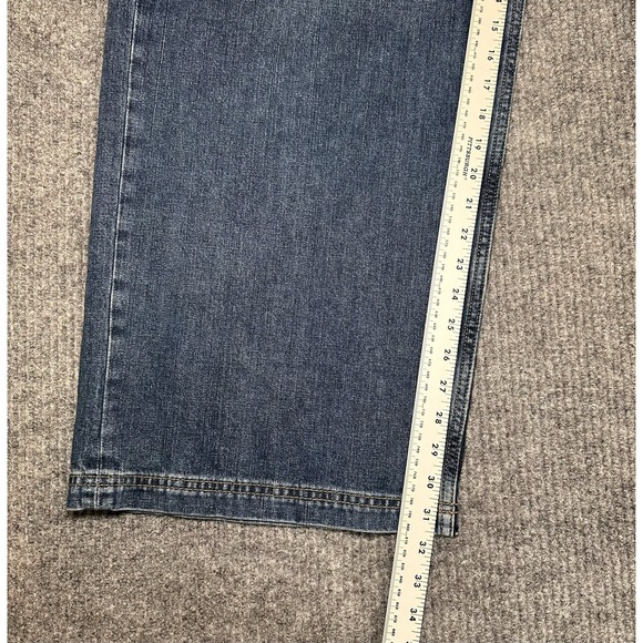 JNCO Jeans Men 38x32 Black Crown 85 Baggy Wide Leg Embroidered Denim Y2K Vintage - Picture 3 of 12